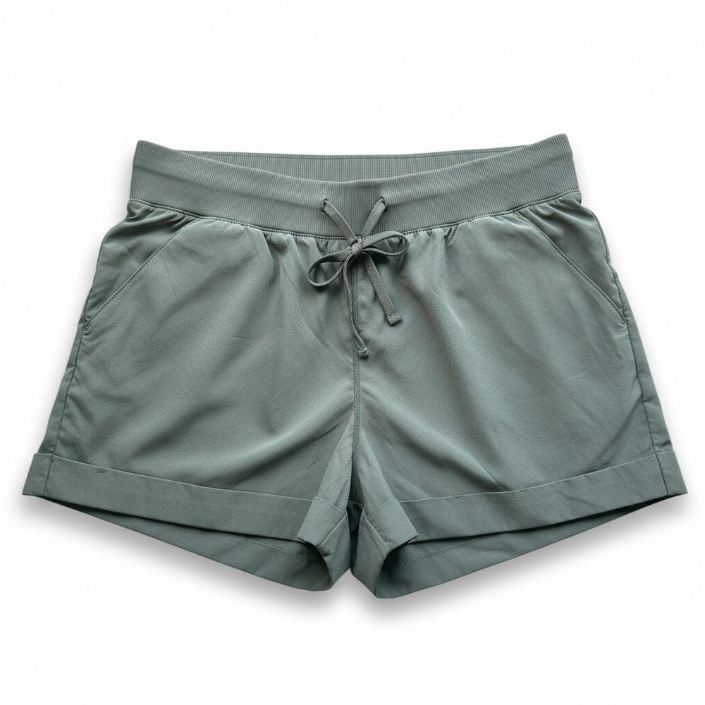Zella Green Athletic Lounge Running Shorts Stretch Activewear Women Medium - Picture 2 of 12